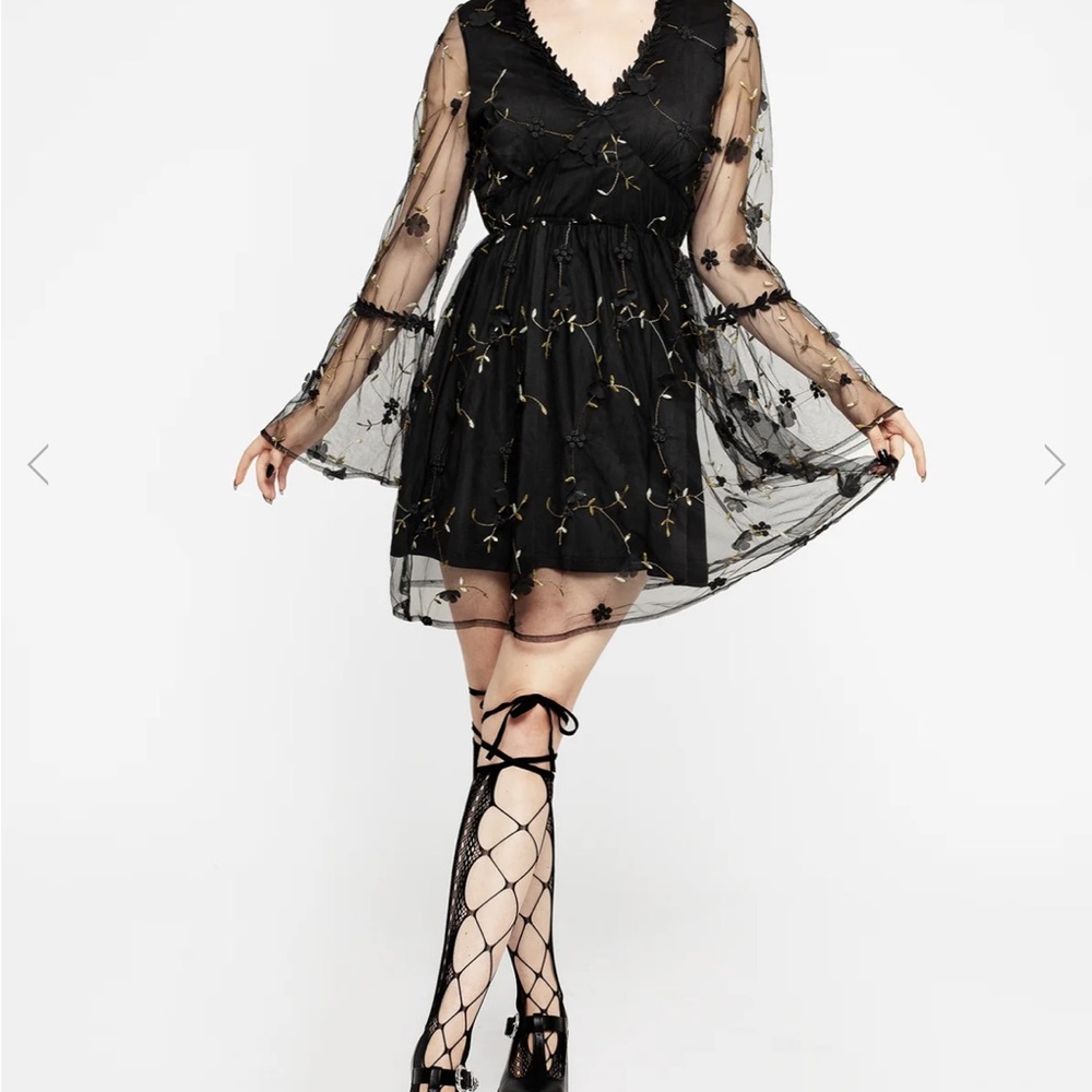 Disturbia Chrystanthi Applique mini dress